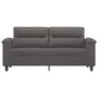 Voir la diapositive 3 : VIDAXL Canape a 2 places Gris 140 cm Similicuir