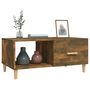 Voir la diapositive 4 : VIDAXL Table basse chêne fumé 89,5x50x40 cm bois d ingénierie