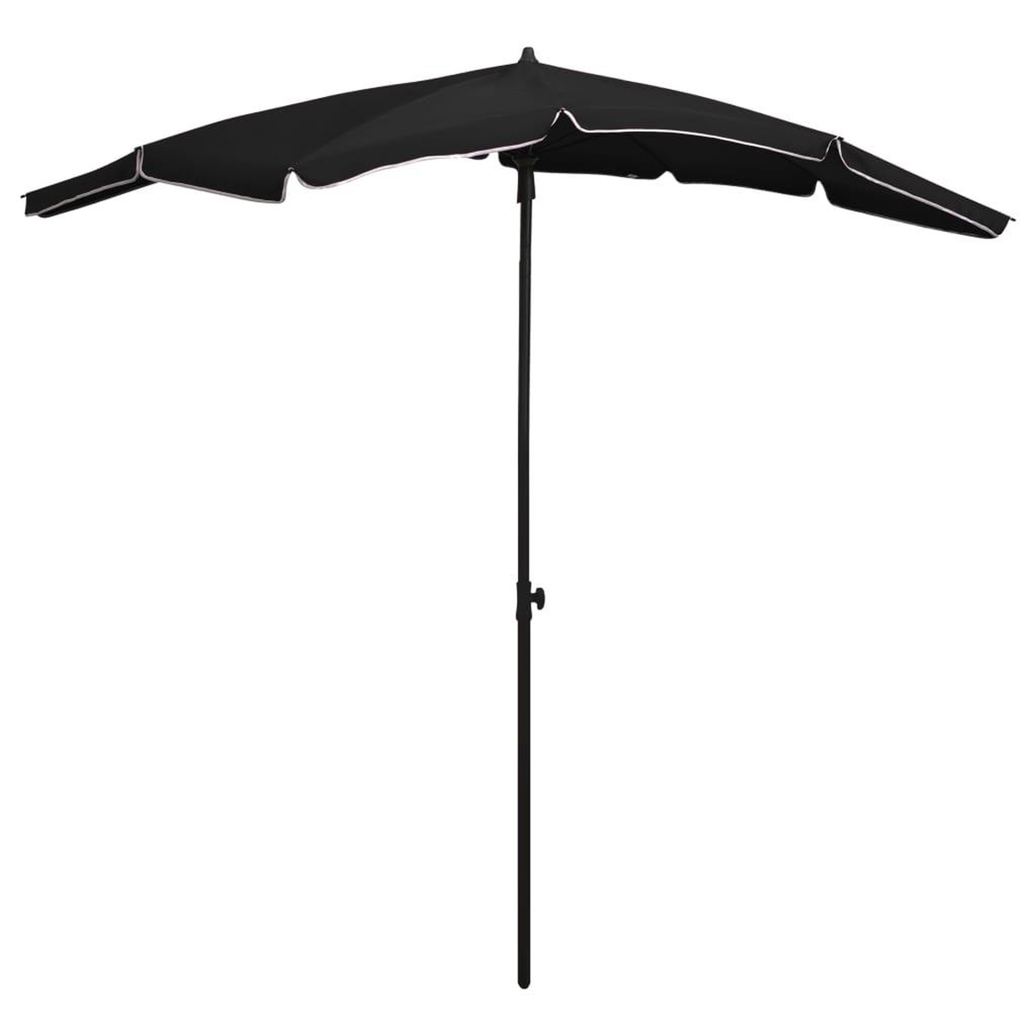 Voir la diapositive 1 : VIDAXL Parasol de jardin avec mat 200x130 cm noir