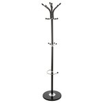 FIVE Porte manteaux et parapluies avec 12 tiges en métal - Noir