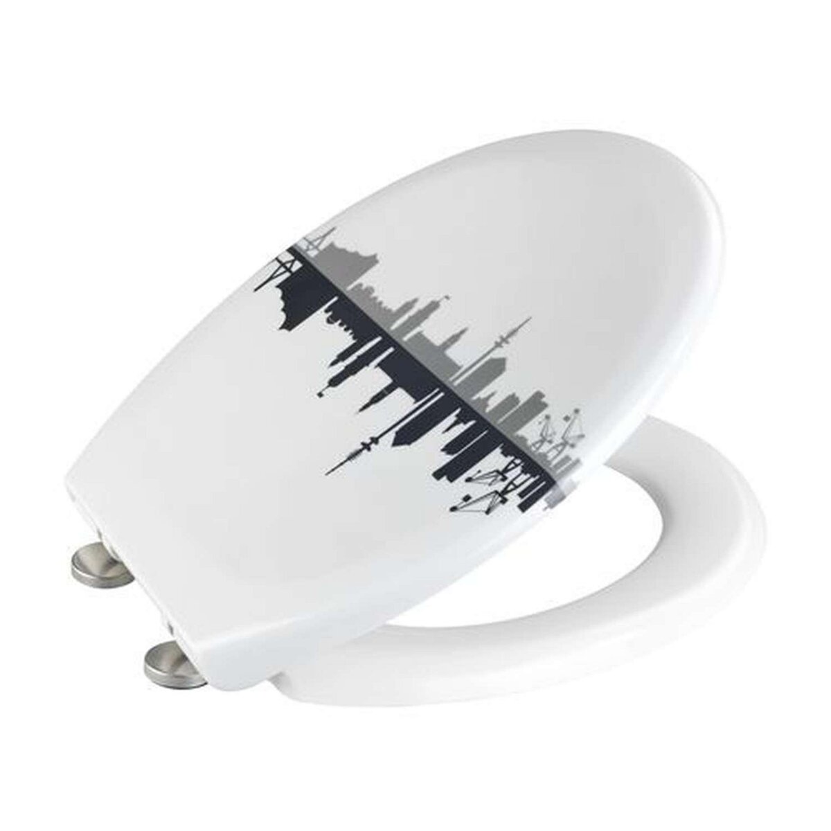 Wenko Abattant WC City - Abaissement automatique - Blanc