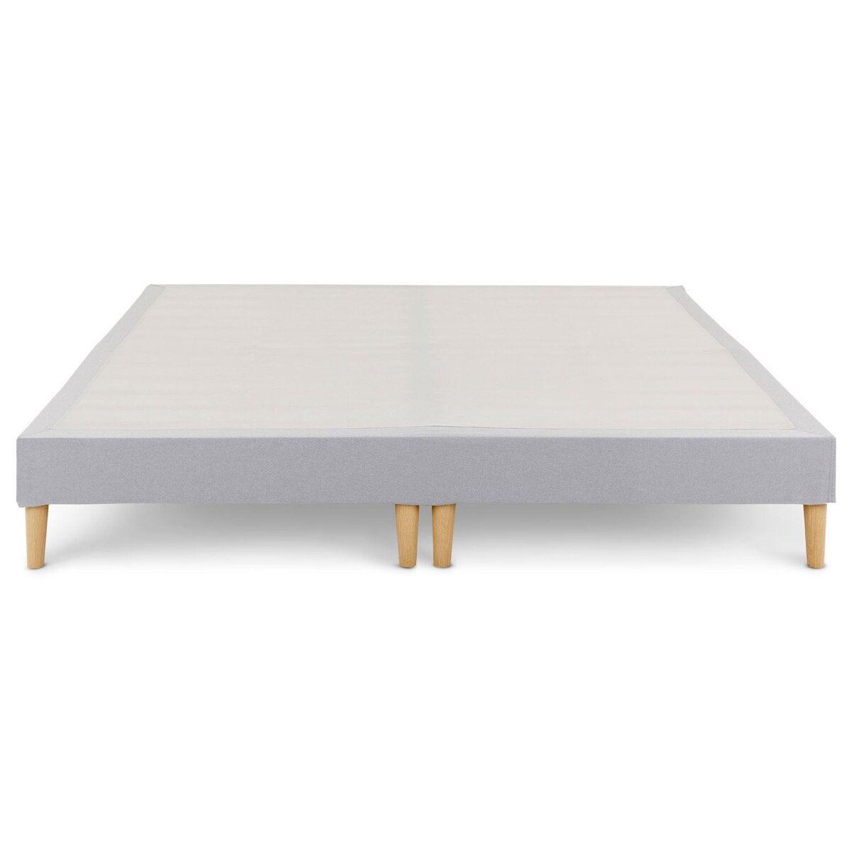 IDIMEX Sommier tapissier RENNES 180 x 200 cm revêtement tissu