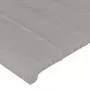 VIDAXL Tete de lit avec oreilles Gris clair 163x16x78/88 cm Tissu