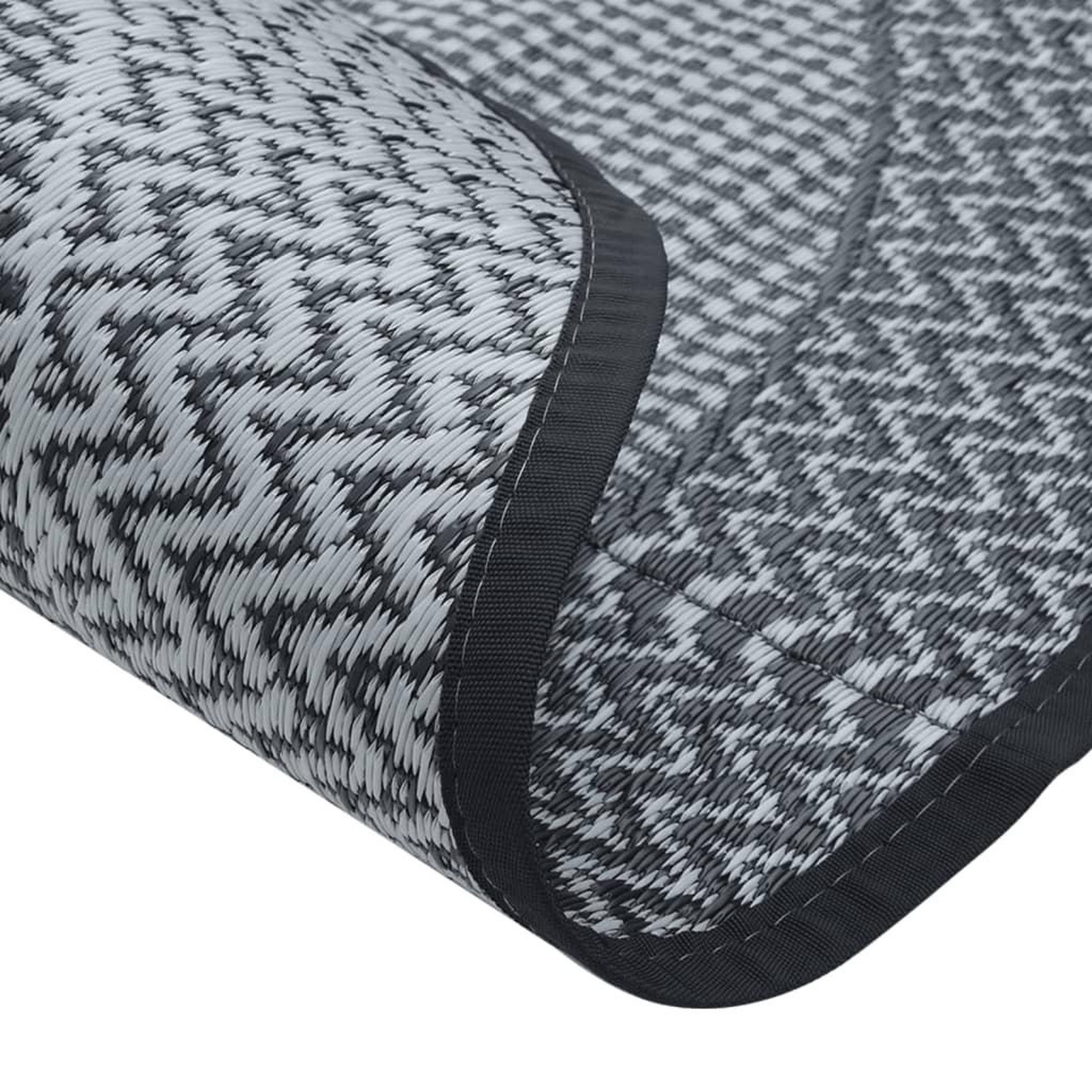 Voir la diapositive 5 : VIDAXL Tapis d'exterieur ARAKIL gris Ø120 cm PP