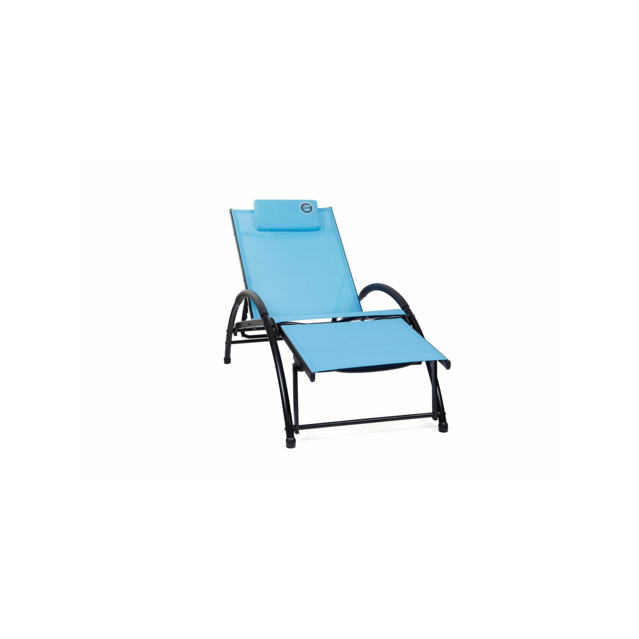 O'Colors Bain de soleil pliable - o'colors - bleu - repose tête inclus