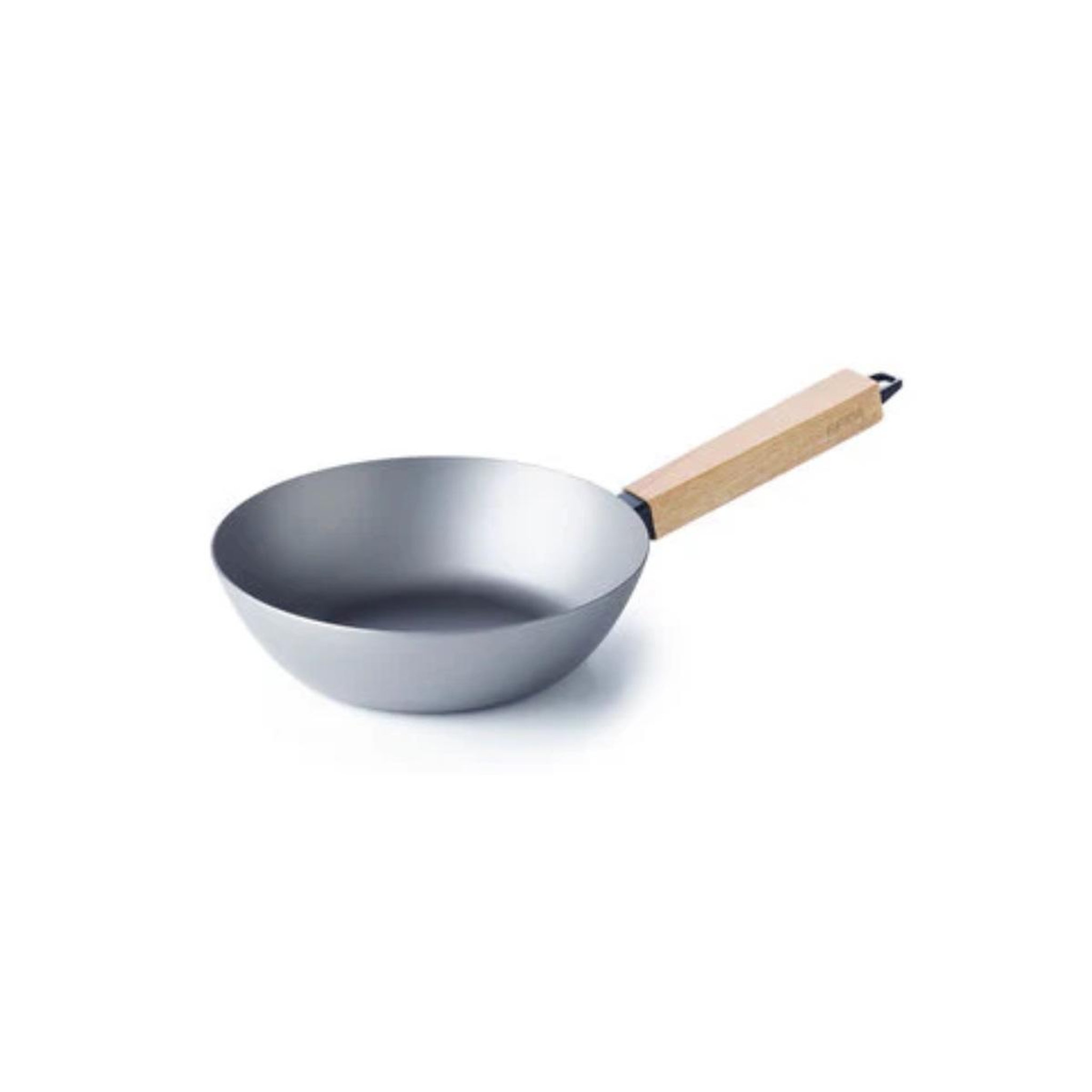 Voir la diapositive 2 : Beka Poêle wok  en acier carbone 20cm gris - 13970244