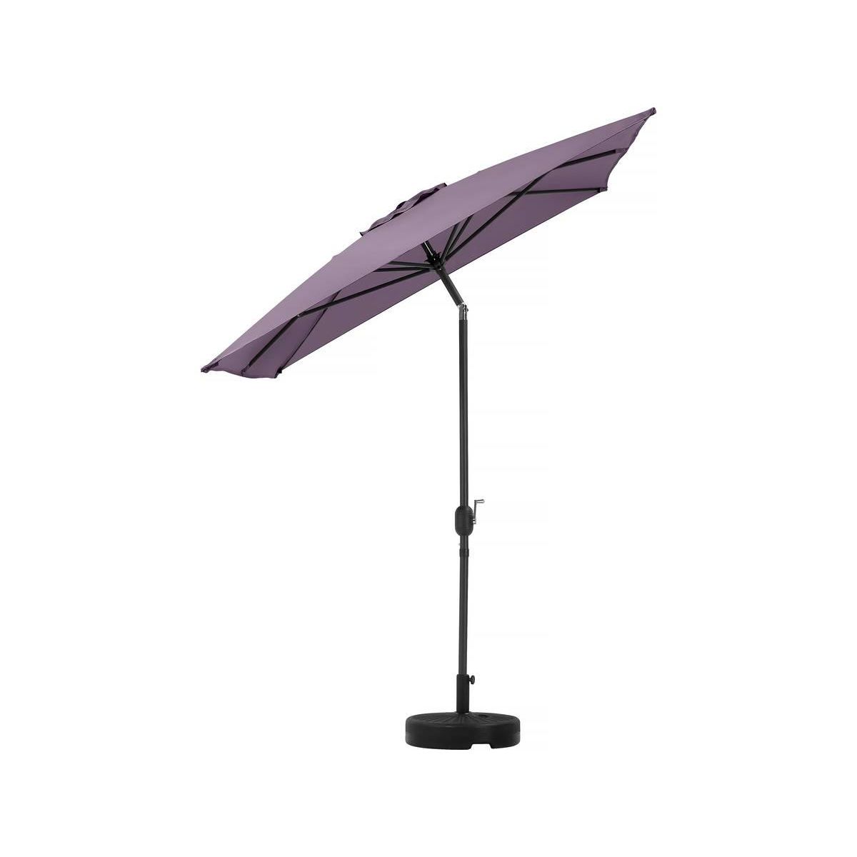 Habitat et Jardin Parasol jardin  Sol 2  - Rectangle - 2 x 3 m - Violet + Dalles à lester incluses