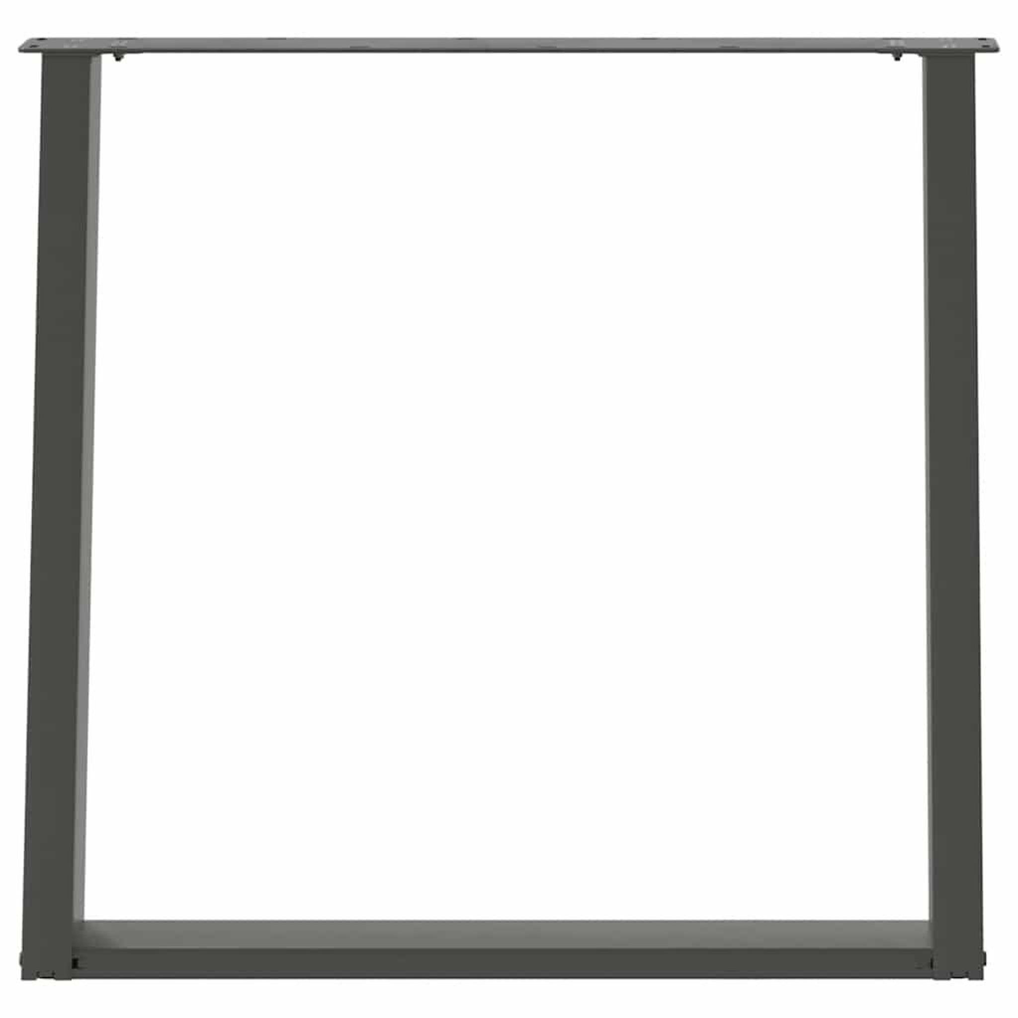 Voir la diapositive 5 : VIDAXL Pieds de table a manger forme de U 2 pcs 70x(72-73) cm acier