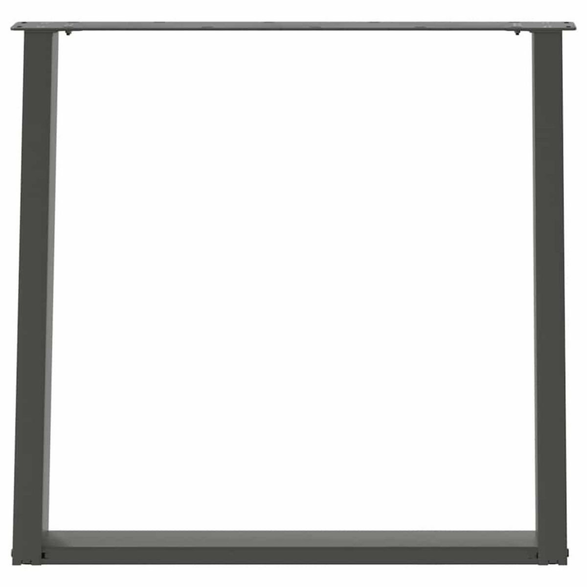 VIDAXL Pieds de table a manger forme de U 2 pcs 70x(72-73) cm acier