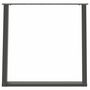 Voir la diapositive 5 : VIDAXL Pieds de table a manger forme de U 2 pcs 70x(72-73) cm acier