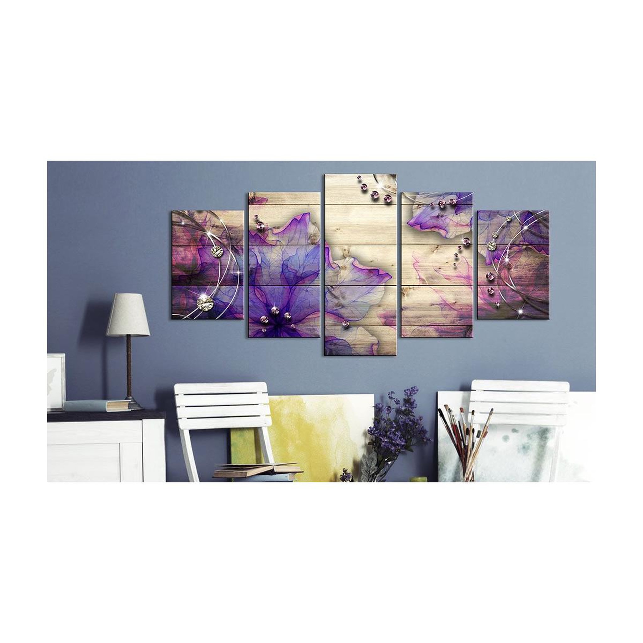 Voir la diapositive 2 : Paris Prix Tableau Imprimé  Flowers of Memory