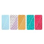 Graine créative Lot 5 plaques texture pour pâte polymère