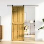 Voir la diapositive 1 : VIDAXL Porte de grange CORONA 70x210 cm bois massif de pin