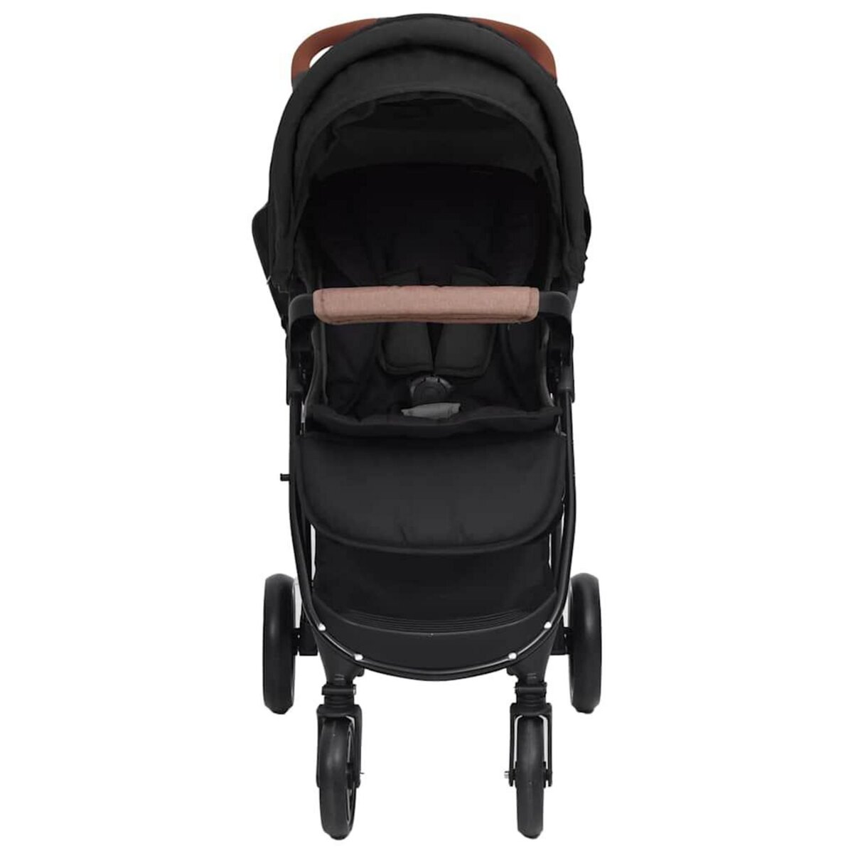 VIDAXL Poussette pour bebe 2-en-1 Anthracite Acier