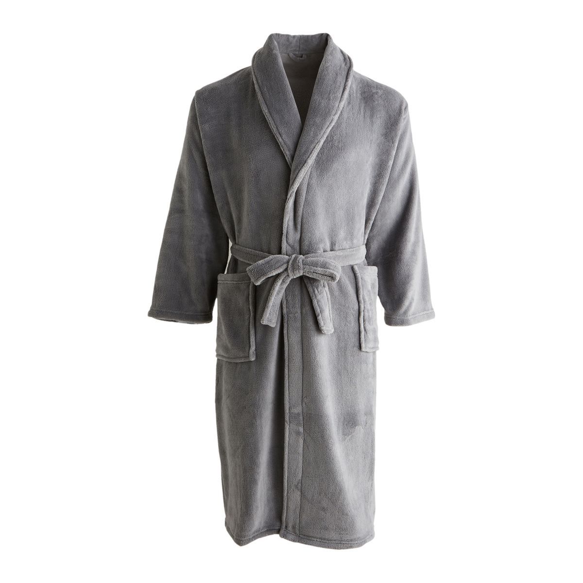 ACTUEL Peignoir en microfibre uni 