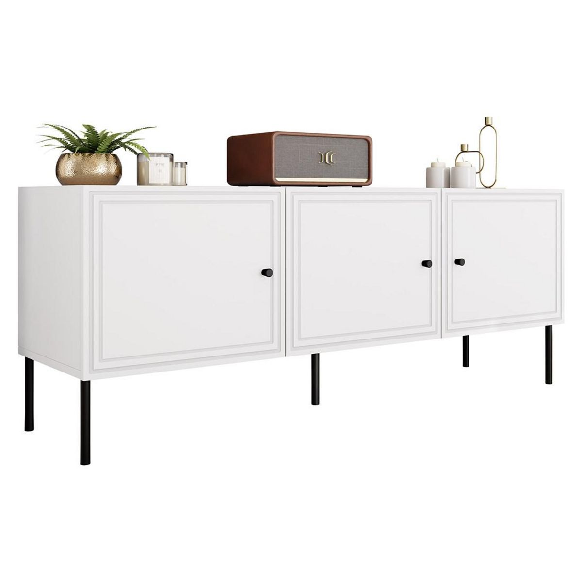 BEST MOBILIER Lavaggi - meuble tv - 3 portes - 150 cm