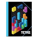  Pochette a rabat Tetris Elastique Ecole Chemise A4