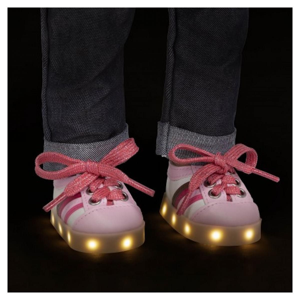 Our Generation Baskets lumineuses roses pour poupee  46cm