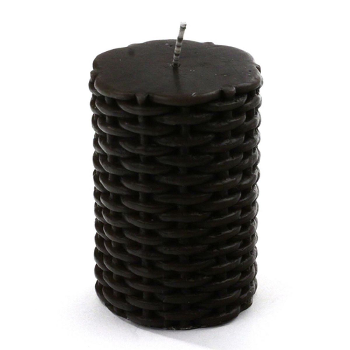 Comptoir des bougies Bougie ronde motif rattant