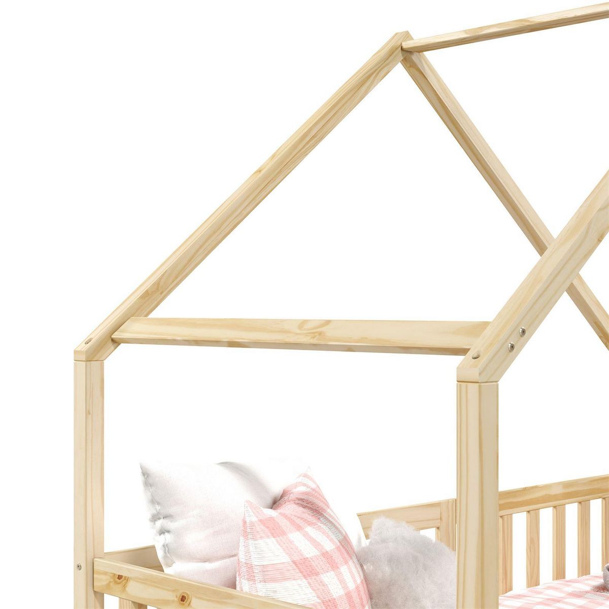 IDIMEX Lit cabane  asymétrique ALVA avec tiroirs, 90 x 200 cm en pin massif