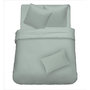 Voir la diapositive 2 : Parure de drap unie en satin de coton 70 fils 