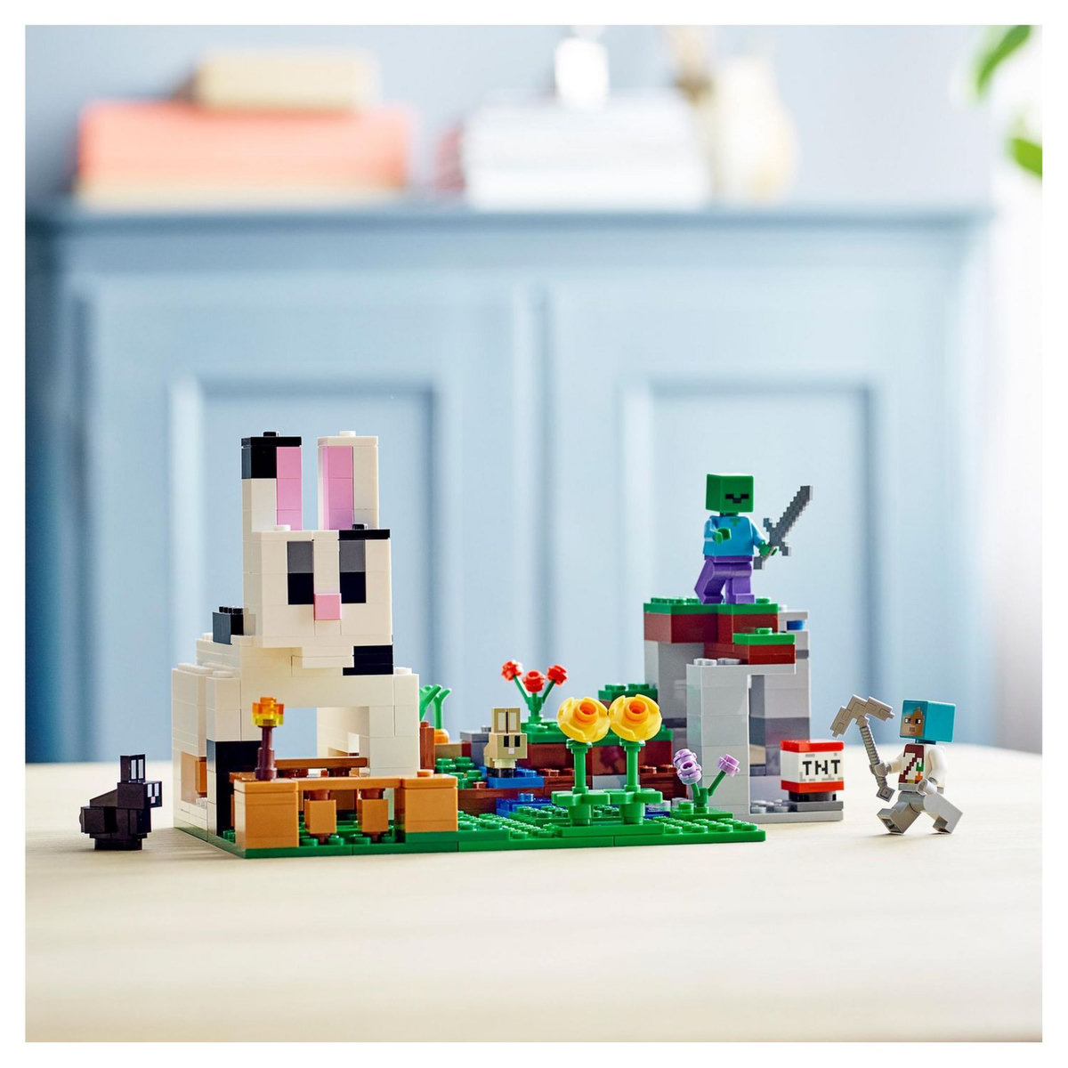 LEGO Minecraft 21181 - Le Ranch Lapin Set de Construction Maison, Ferme avec Animaux