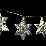 FEERIC LIGHT & CHRISTMAS Guirlande intérieure de Noël LED étoile Xmas - L. 135 cm - Or