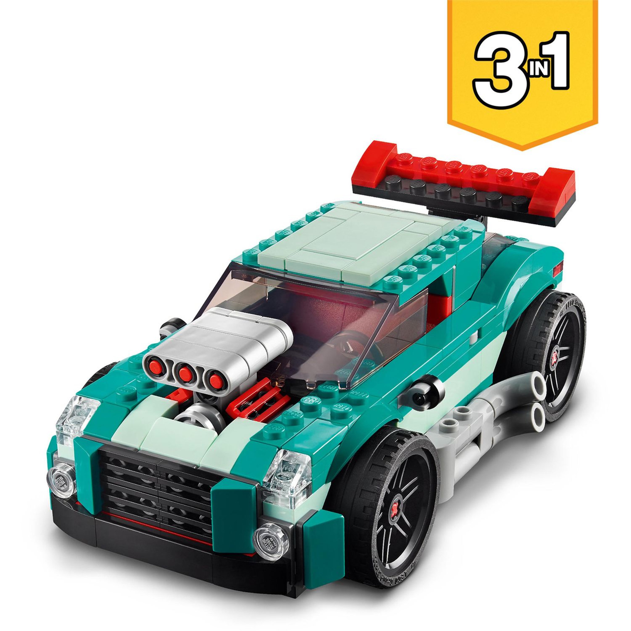 Voir la diapositive 4 : LEGO Creator 31127 Le Bolide de Rue, Jouet à Construire Voiture Enfants 7 Ans et Plus