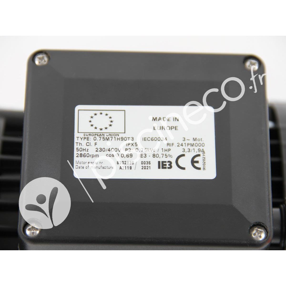 Pentair Moteur pour pompes Ultraflow, Whisperflow et Superflo 1 CV Tri - Pentair