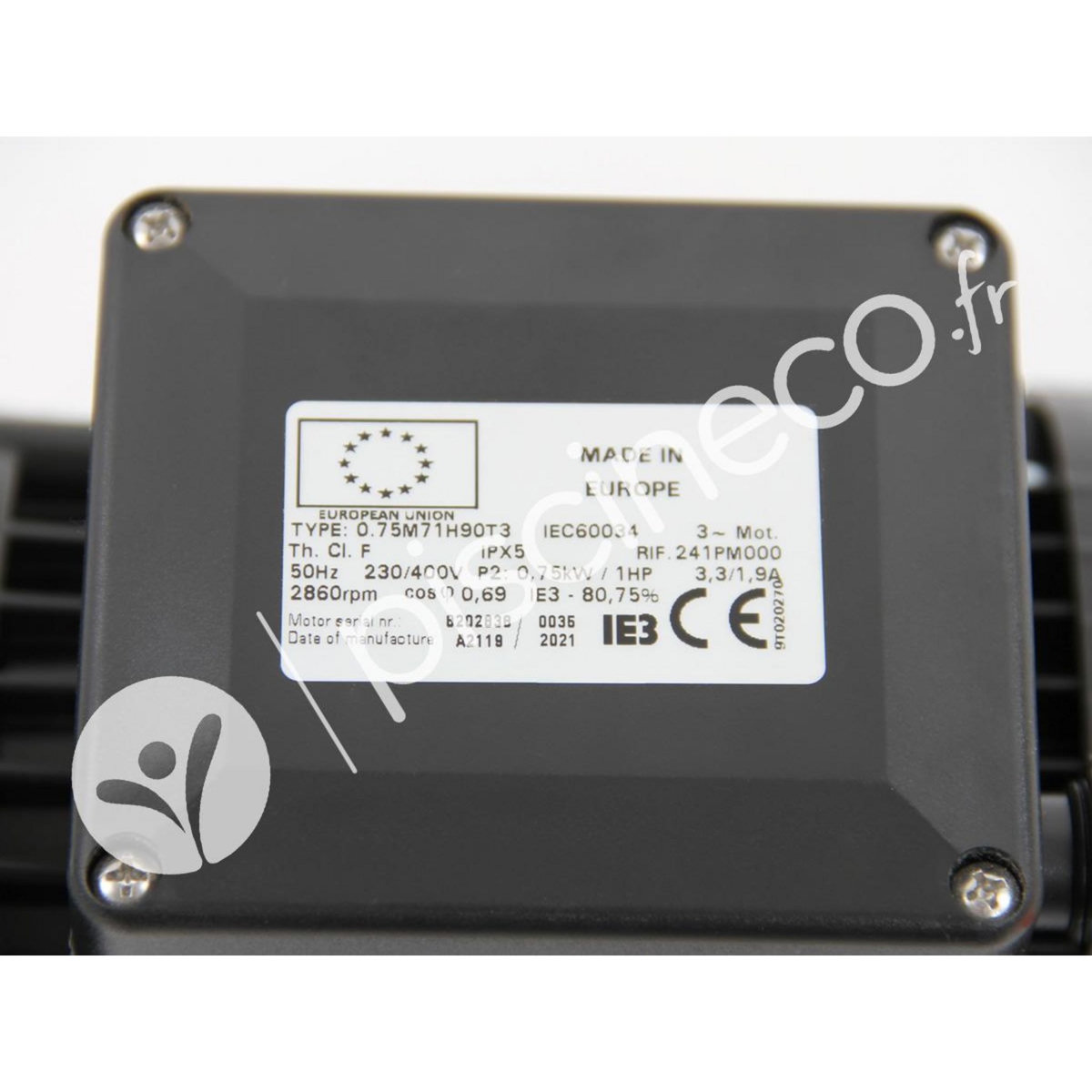 Pentair Moteur pour pompes Ultraflow, Whisperflow et Superflo 1 CV Tri - Pentair