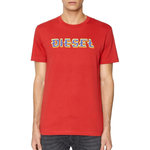 DIESEL T-shirt Rouge Homme Diesel Diegor42A. Coloris disponibles : Rouge