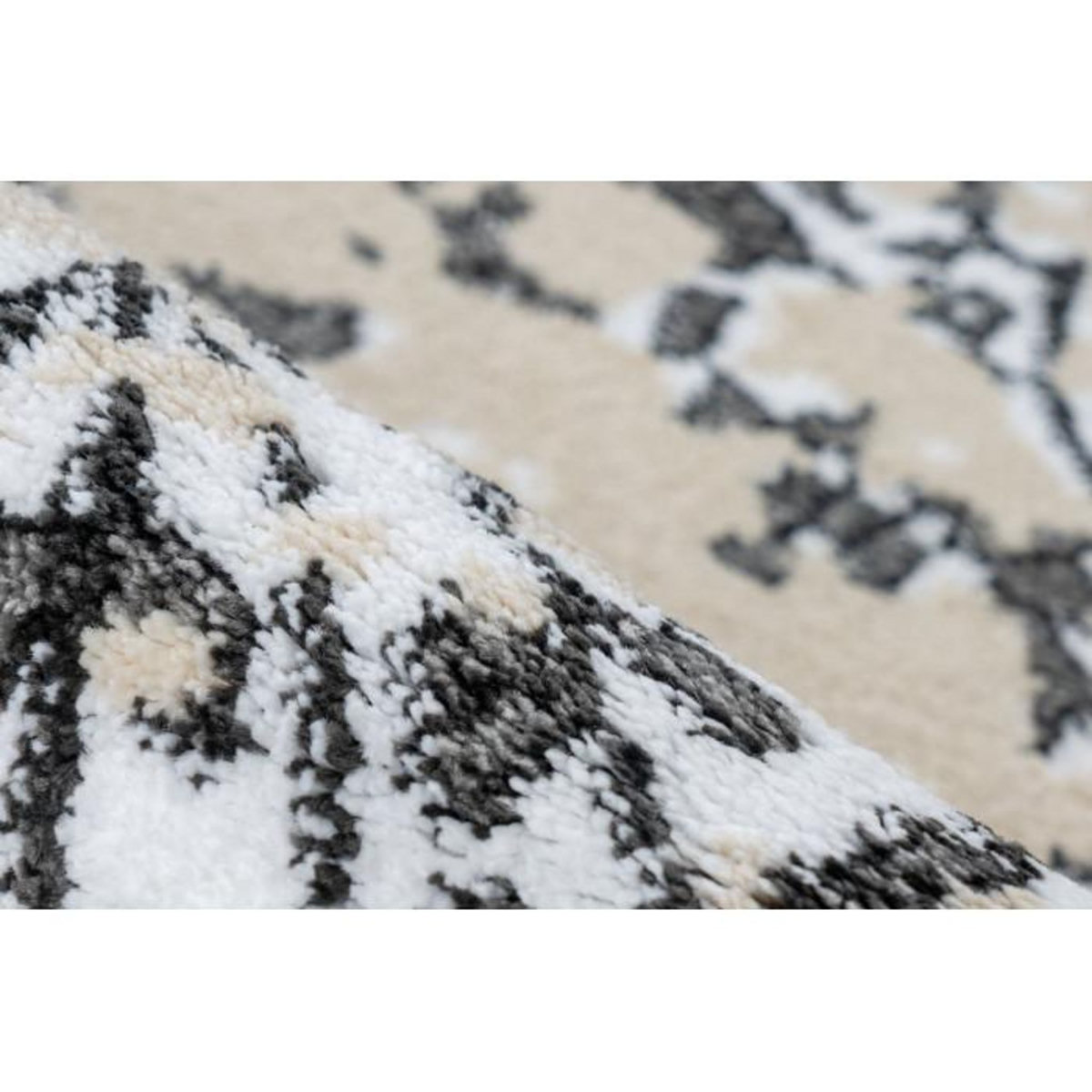 Paris Prix Tapis Vintage à Poils Courts  Broadway VI  Gris