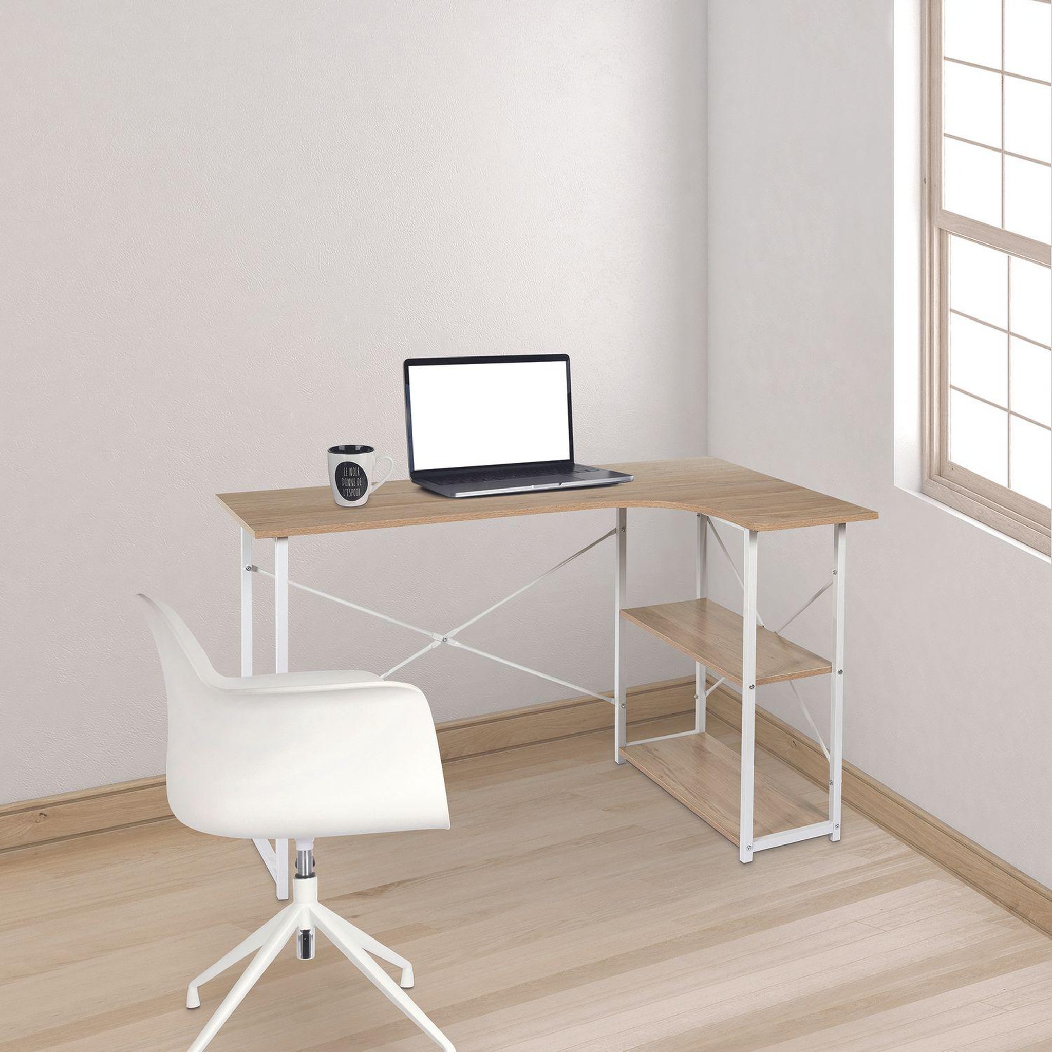 Voir la diapositive 4 : The Home Deco Factory Bureau d'angle Job