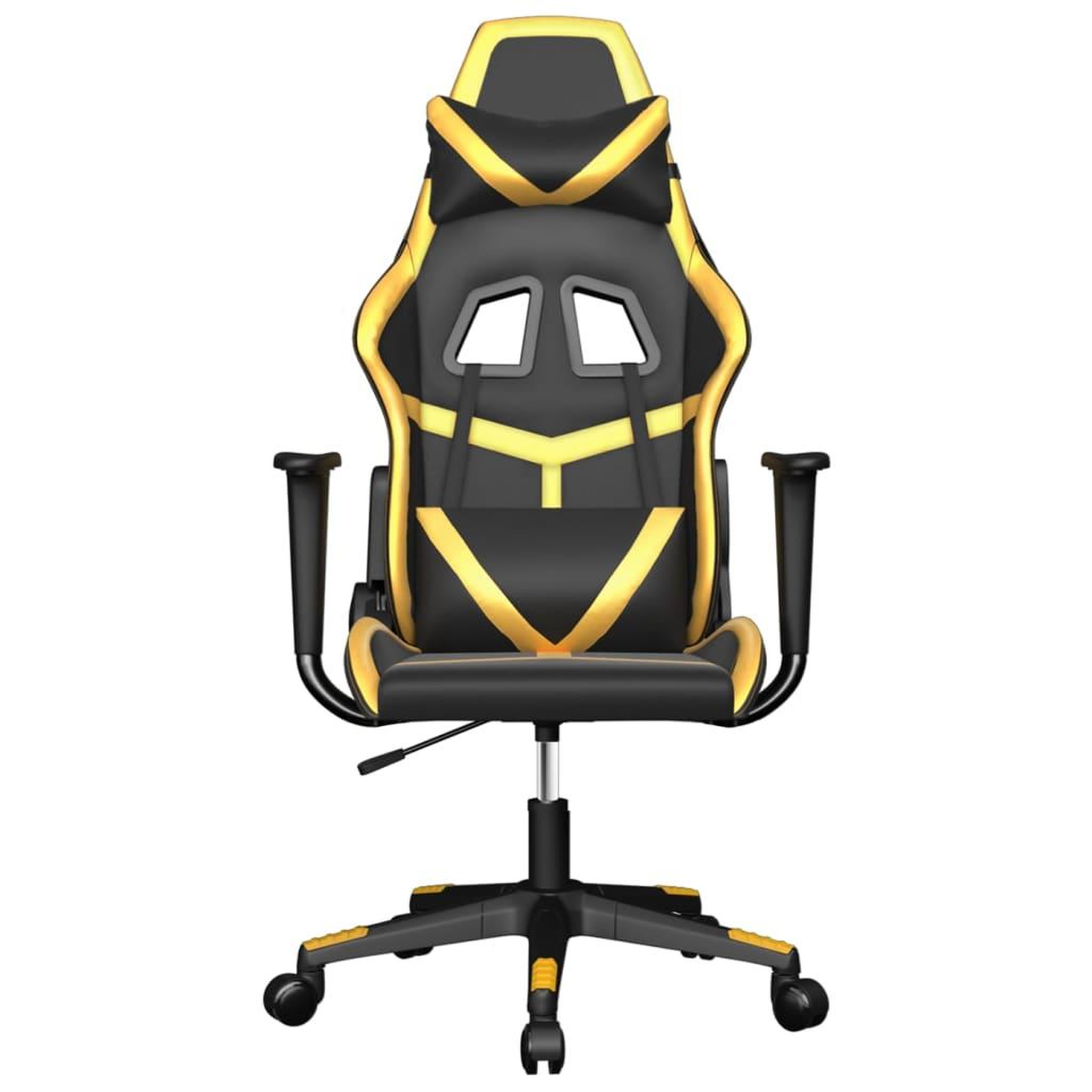 Voir la diapositive 3 : VIDAXL Chaise de jeu Noir et dore Similicuir