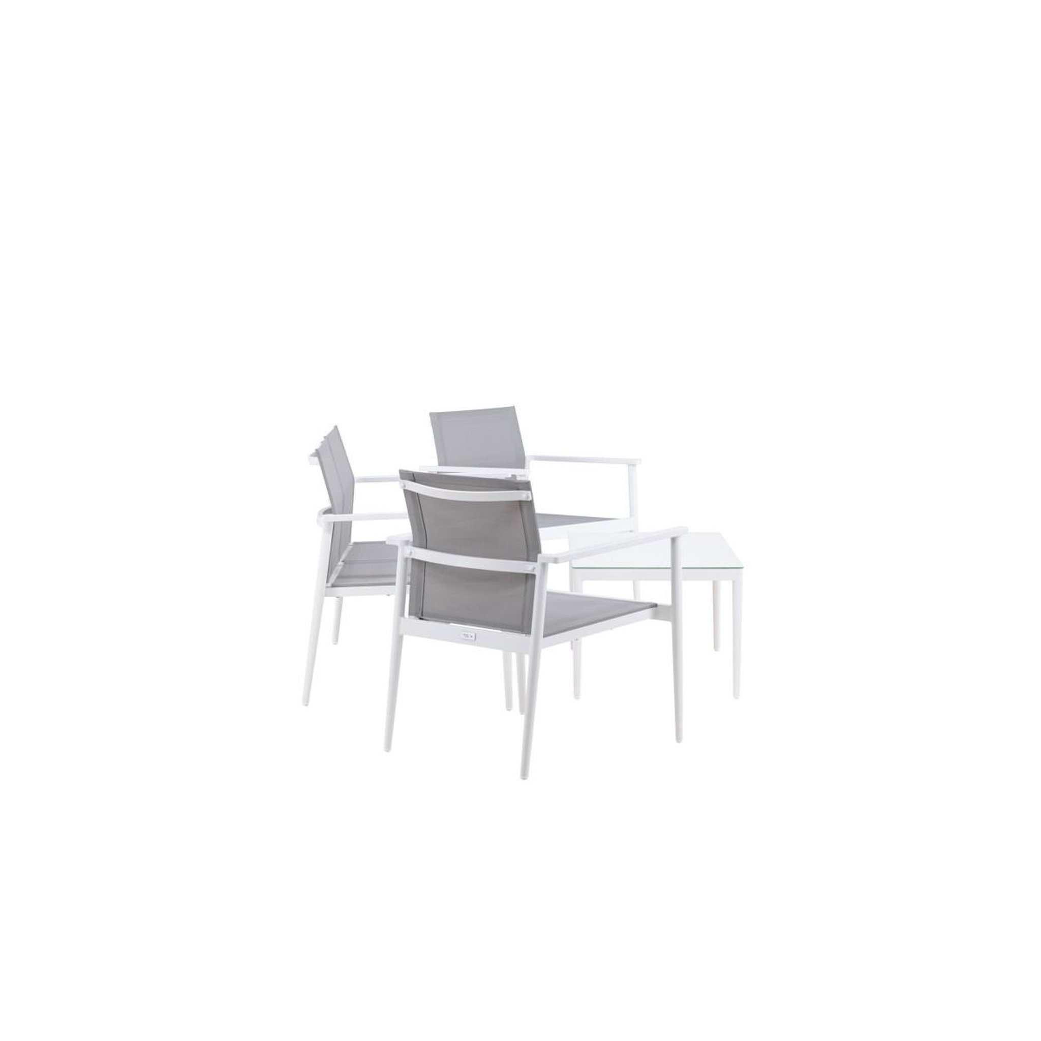 Voir la diapositive 4 : Paris Prix Salon de jardin  break  105cm blanc