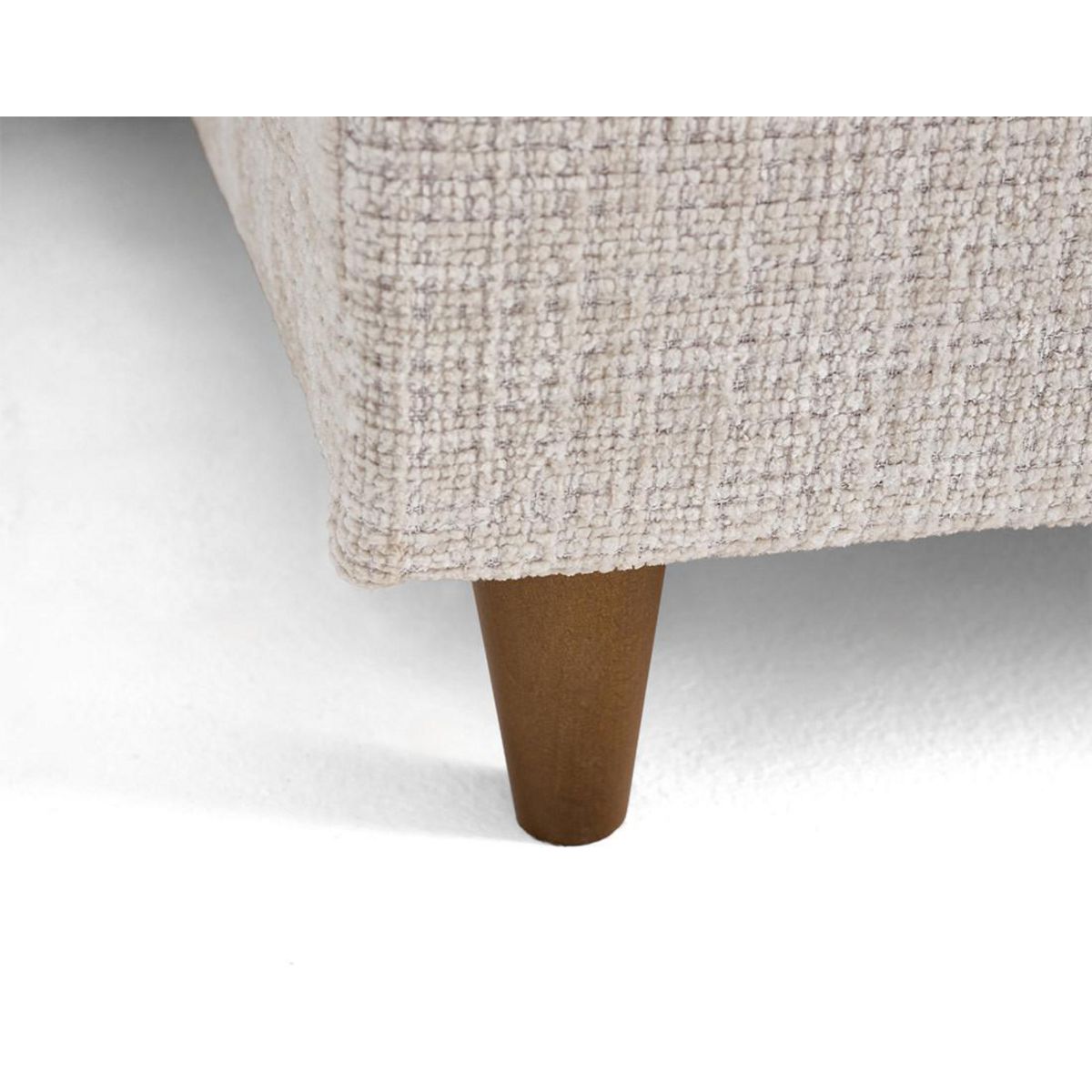 LISA DESIGN Anna - canapé panoramique d'angle droit 7 places convertible avec coffre en velours texturé