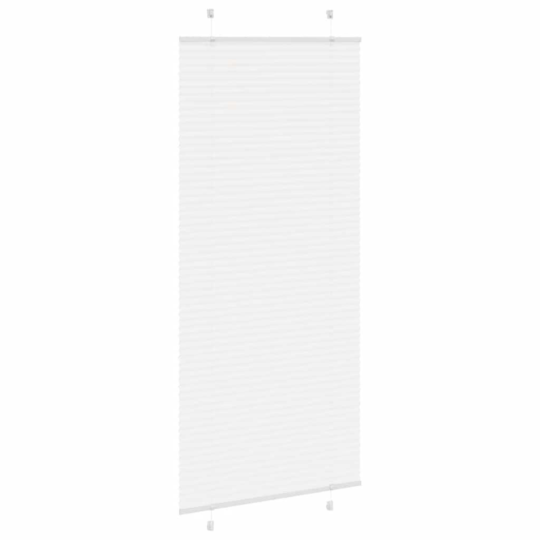 Voir la diapositive 4 : VIDAXL Store plisse blanc 100x200cm largeur du tissu 99,4 cm polyester