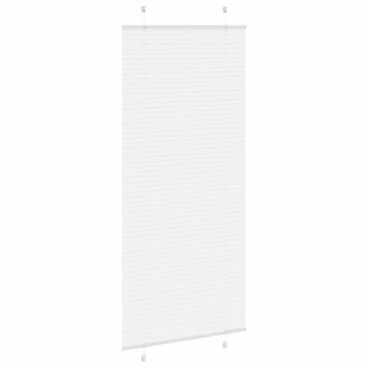 VIDAXL Store plisse blanc 100x200cm largeur du tissu 99,4 cm polyester
