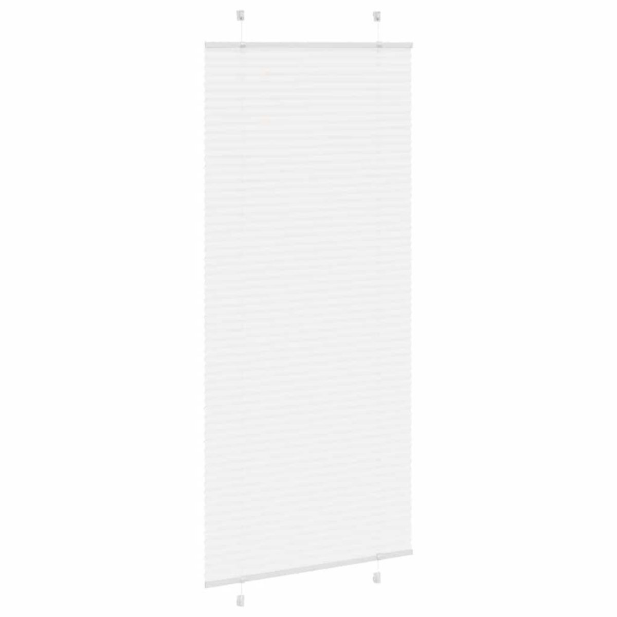 VIDAXL Store plisse blanc 100x200cm largeur du tissu 99,4 cm polyester