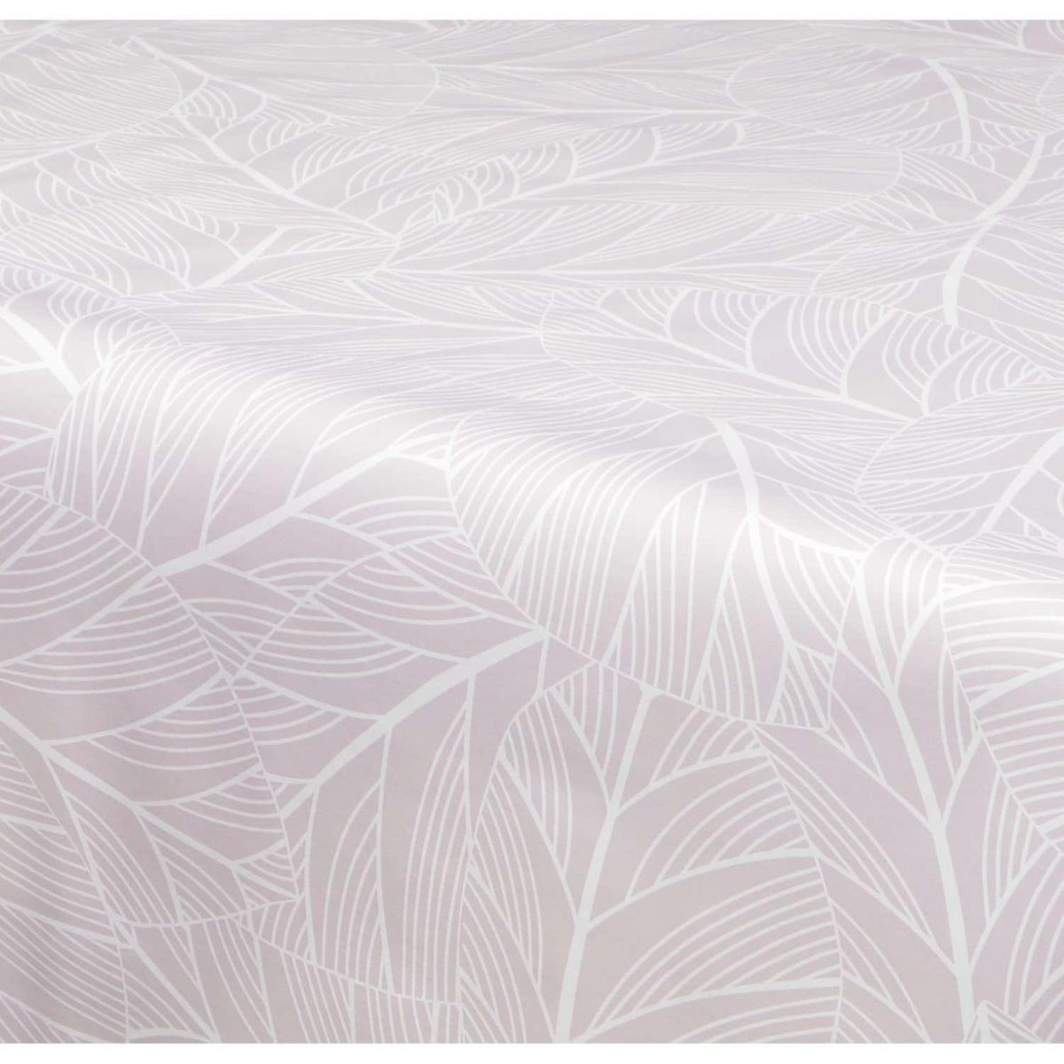 HABITABLE Nappe en toile cirée rectangulaire Eloa - 140 x 250 cm - Ecru