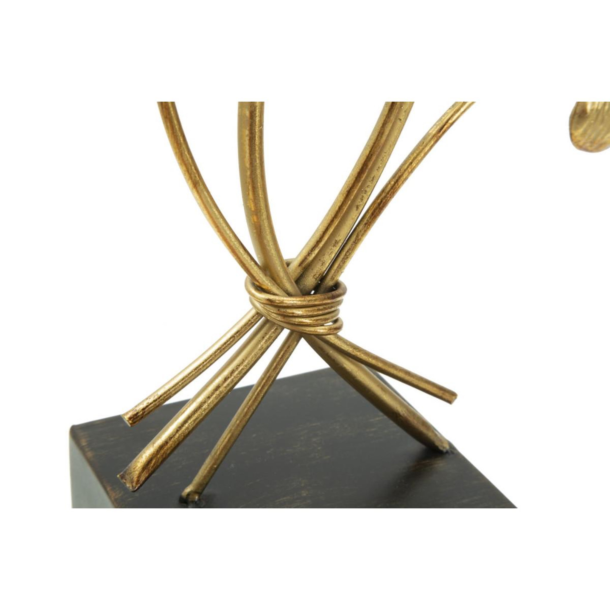 Voir la diapositive 6 : Paris Prix Bougeoir design en métal  iris  44cm or