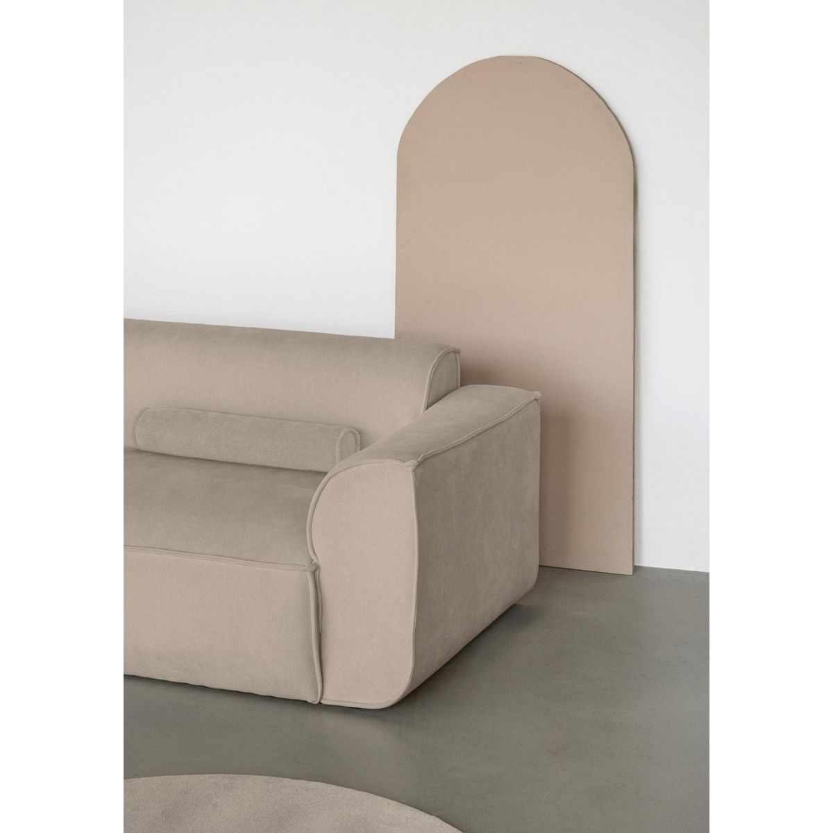 BEST MOBILIER Felix - canapé modulable d'angle gauche 4 places en tissu texturé