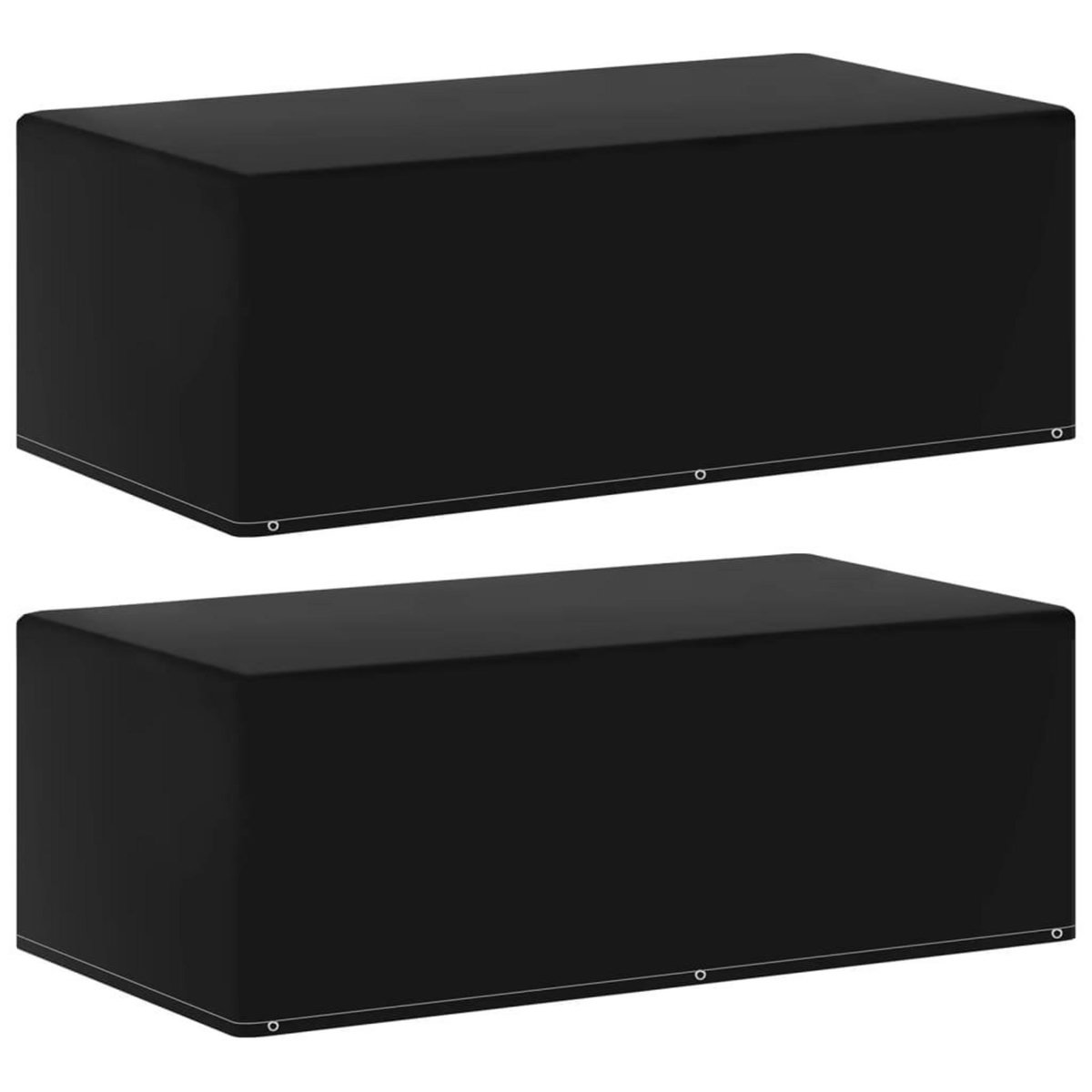 VIDAXL Housses de meubles de jardin 2pcs 6œillets barbecue 170x90x60cm