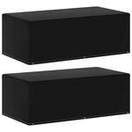 VIDAXL Housses de meubles de jardin 2pcs 6œillets barbecue 170x90x60cm