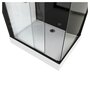 Voir la diapositive 4 : Aurlane Cabine de douche rectangle noire 80x110 cm - POZZY 3