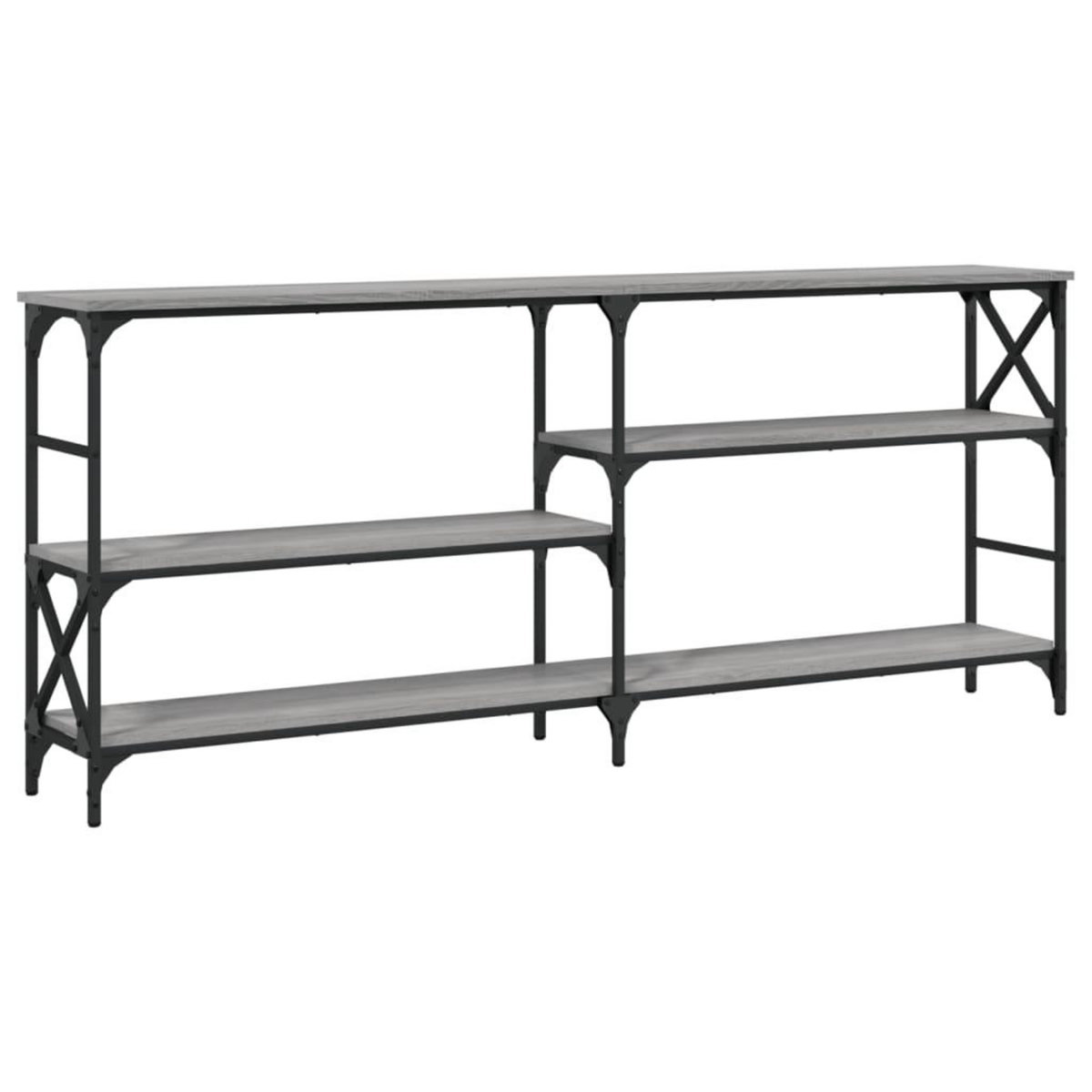 VIDAXL Table console sonoma gris 180x29x76,5 cm bois d'ingenierie