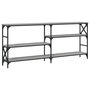 Voir la diapositive 2 : VIDAXL Table console sonoma gris 180x29x76,5 cm bois d'ingenierie