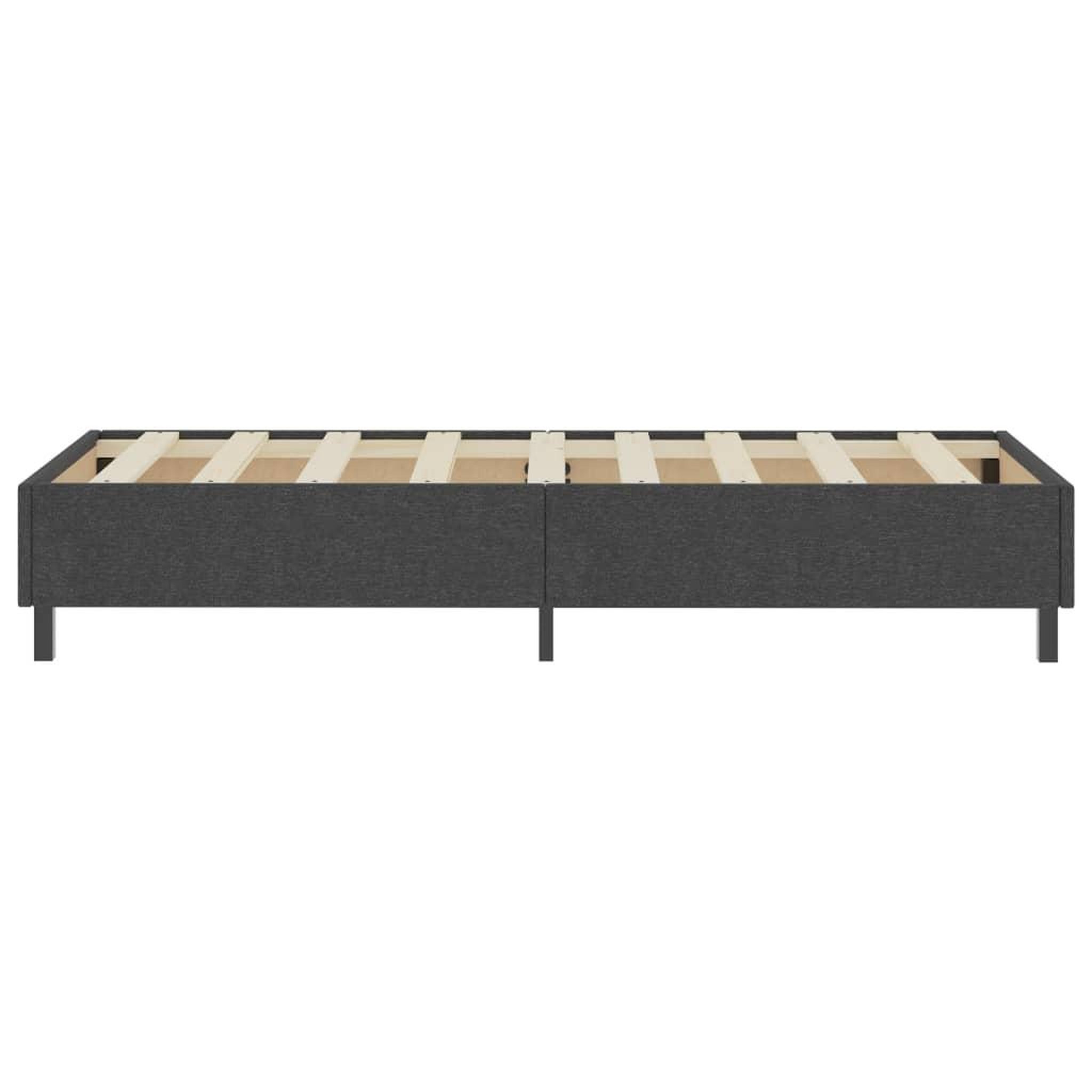 Voir la diapositive 5 : VIDAXL Sommier a lattes de lit sans matelas gris tissu 80x200 cm