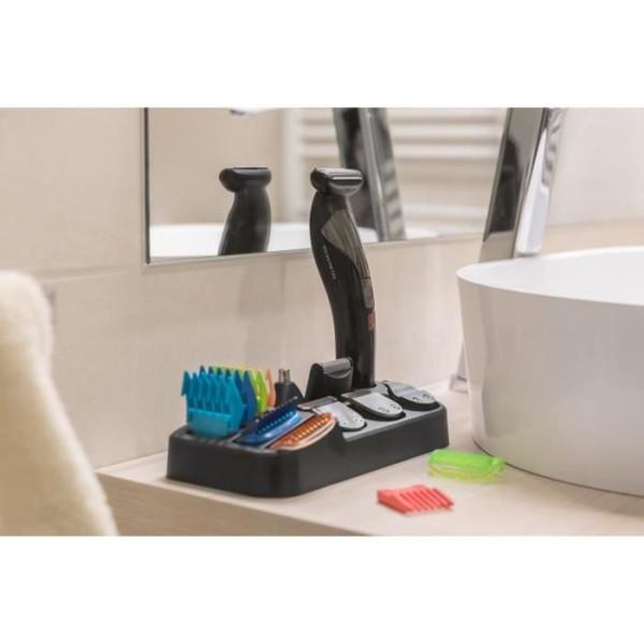 Voir la diapositive 3 : MARKET24 Tondeuse a Cheveux  a cheveux - SENCOR - SHP 7411BK - 12 accessoires - Rechargeable - Noir