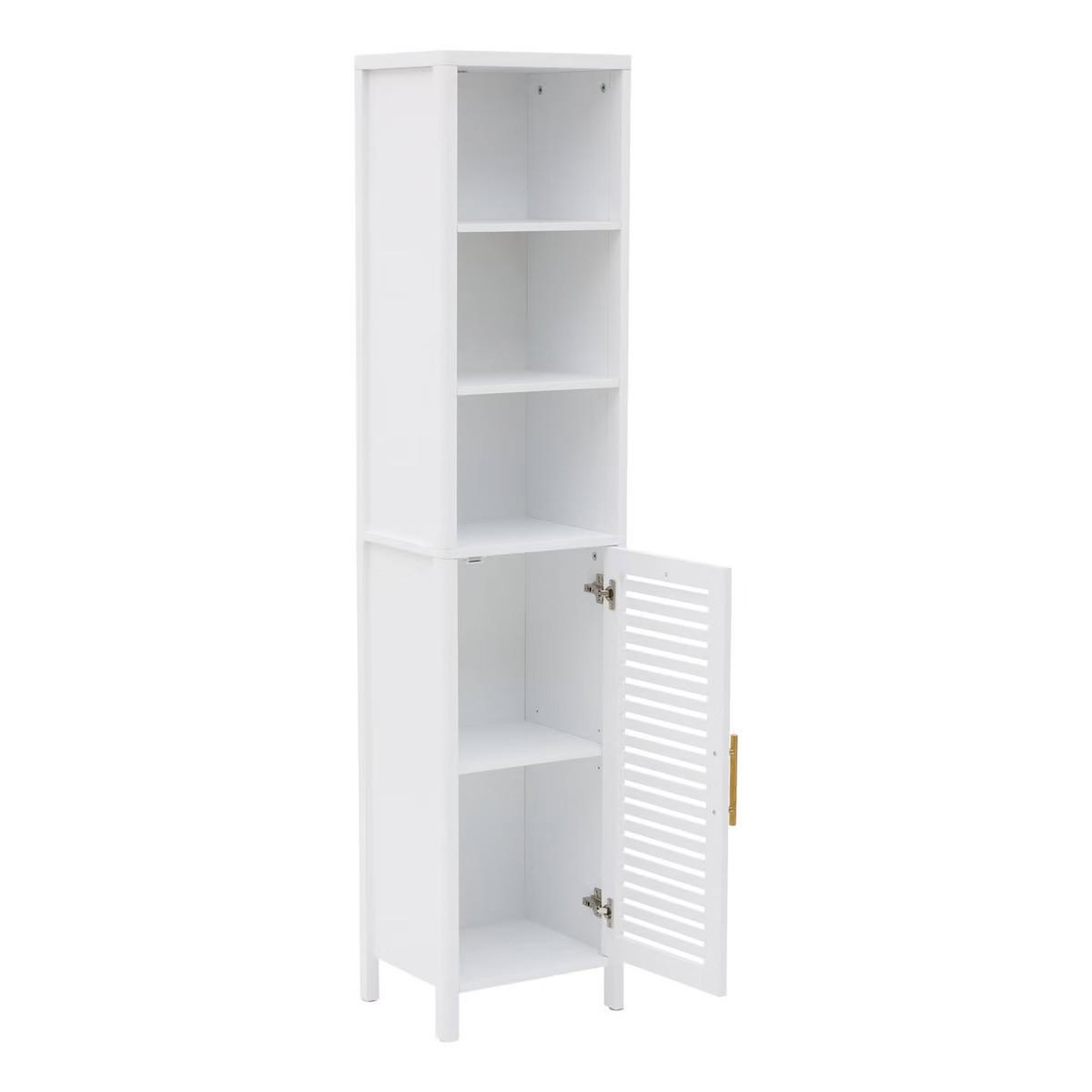 Voir la diapositive 2 : FIVE Colonne de rangement avec porte  oréa  160cm blanc